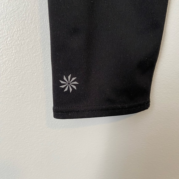 Athleta Sonar Capri Black Leggings / Running Tights / Size Small - Picture 3 of 8